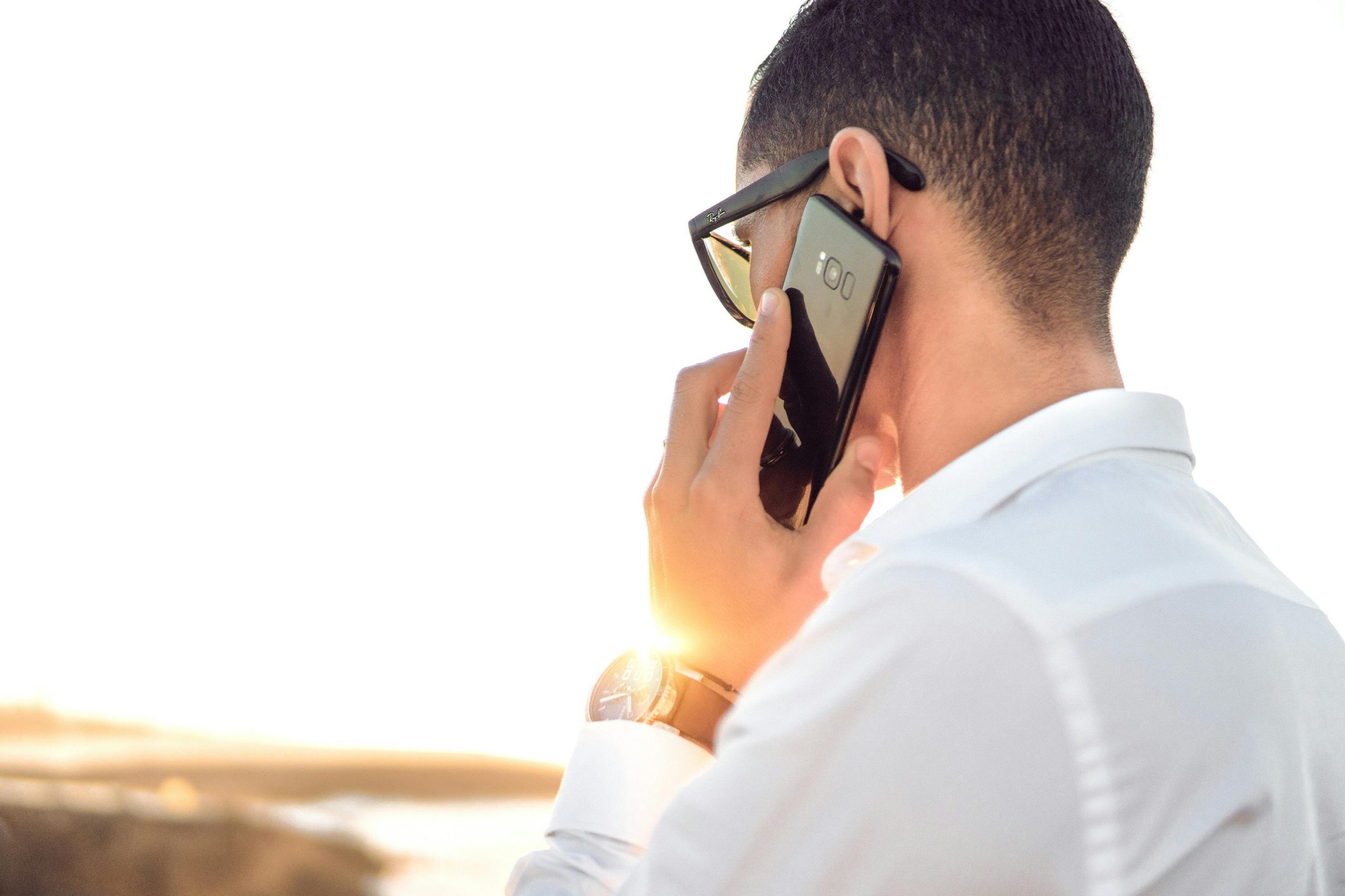 A person receiving debt collection calls.